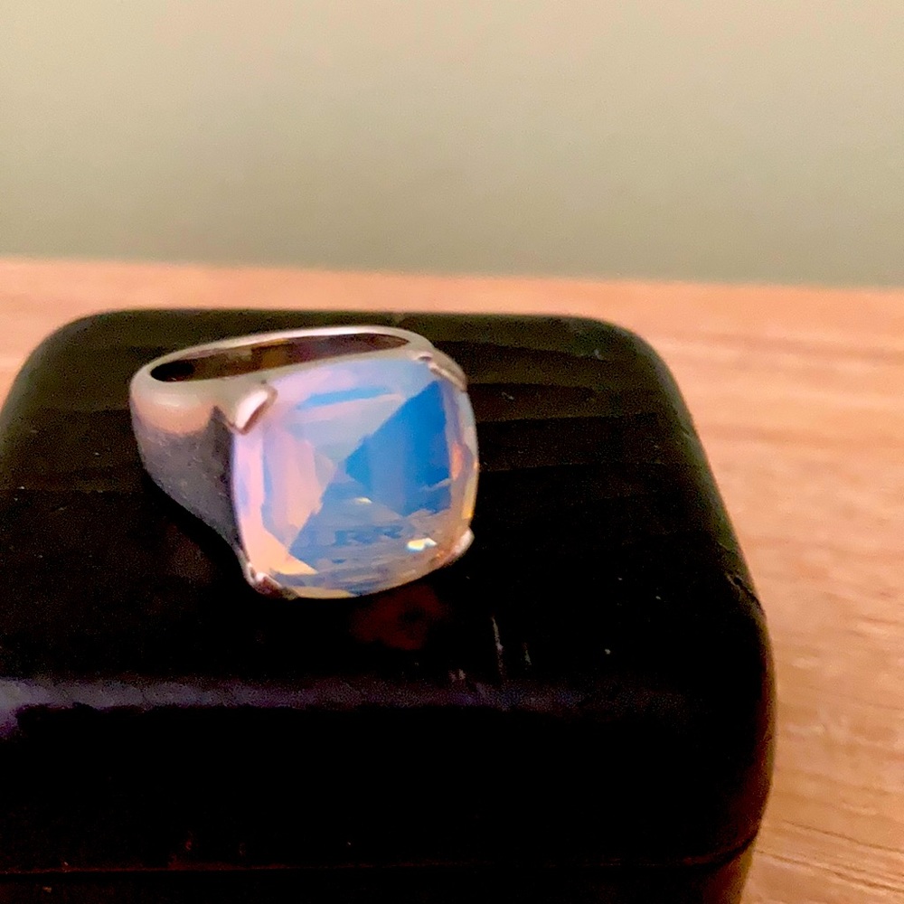 Opale authentic Italian ring silver by Furla